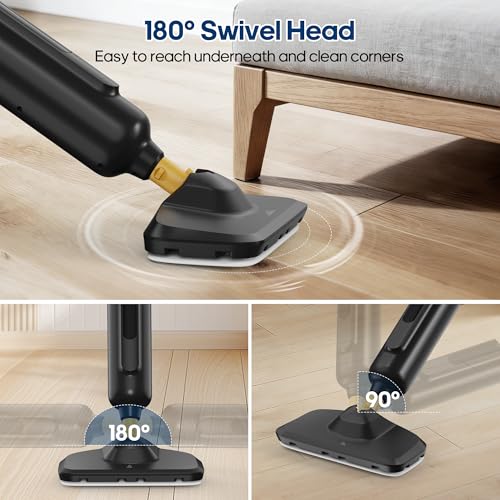 Steam Mop for Floor Cleaning with 2 Washable Pad, 30s Quick-Heating, Lightweight Floor Steamer Cleaner Mop for Hardwood, Tile, Laminate Floors，Carpet