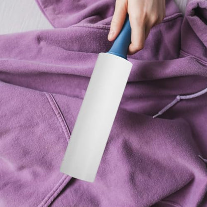 VALICLUD 38mm Inner Diameter Lint Roller Refills 10 Rolls White Sticky Adhesive Sheets for Pet Hair Remover Clothes Bedding Car Seat Cleaning