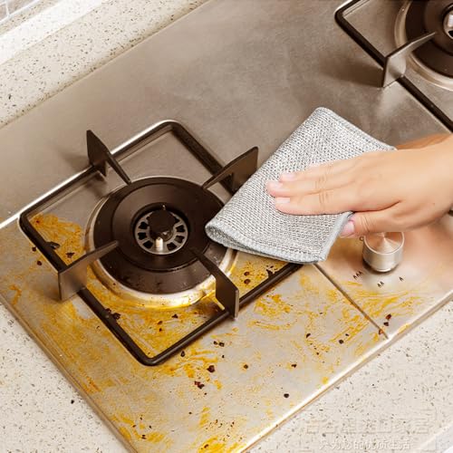 Pousbo Multipurpose Wire Dishwashing Rags, 2024 New Metal Wire Dishwashing Cloths Towels Scrubs Cleans, Premium Scrubbing Wire Dishwashing Rags Non-Scratch Wire Dishcloth for Dishes, Sinks (20)