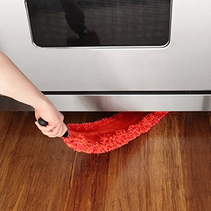 OXO Good Grips Under Appliance Microfiber Duster 4" x 1/2" x 33-1/2" h Orange - style: Appliance Microfiber Duster