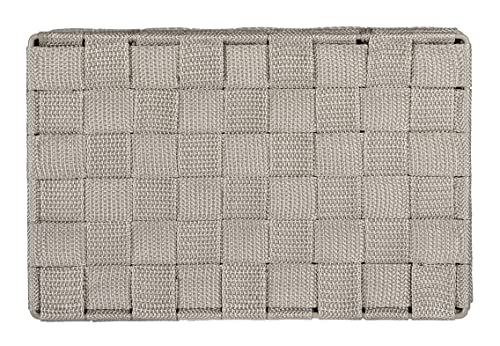 WENKO Organizer Adria small with lid in taupe, PP, 26 x 17 x 7.5 cm - color: Taupe
