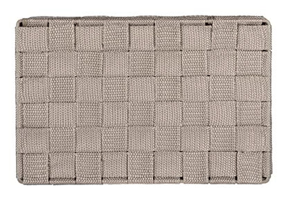 WENKO Organizer Adria small with lid in taupe, PP, 26 x 17 x 7.5 cm - color: Taupe