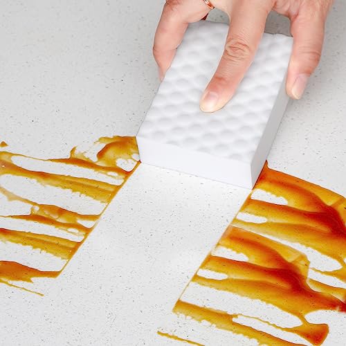 Magic Sponges Eraser,10 Pack Melamine Sponge in Bulk,2X Density,Long Lasting,Cleaning Sponge for Kitchen, Bathroom,Bathtub, Sink,Furniture, Wall Cleaner (White, 3.93x2.76x0.98in) - color: White, size: 3.93x2.76x0.98in