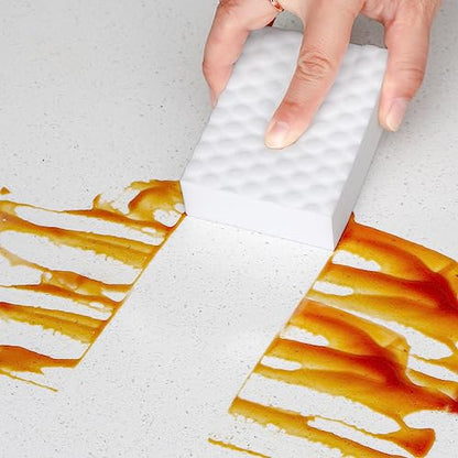 Magic Sponges Eraser,10 Pack Melamine Sponge in Bulk,2X Density,Long Lasting,Cleaning Sponge for Kitchen, Bathroom,Bathtub, Sink,Furniture, Wall Cleaner (White, 3.93x2.76x0.98in) - color: White, size: 3.93x2.76x0.98in