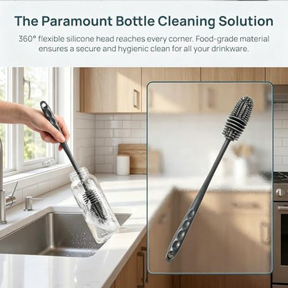 1 pcs, Long-Handled Silicone Brush, Cup and Bottle Brush - Reaches Every Corner for a Thorough Clean