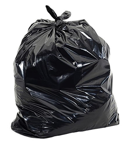 Aluf Plastics RCT-45X Star Sealed Coreless Rolls with E-Z Tie Flap Closure, 45 gal, Polyethylene, 40" x 46", Black (Pack of 100) - style: 45 Gal, 1.5 Mil Equiv, 100 Count