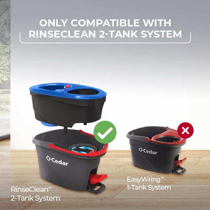 O-Cedar RinseClean Spin Mop Microfiber Refill, 1 CT (Pack of 3) - size: 3-Pack