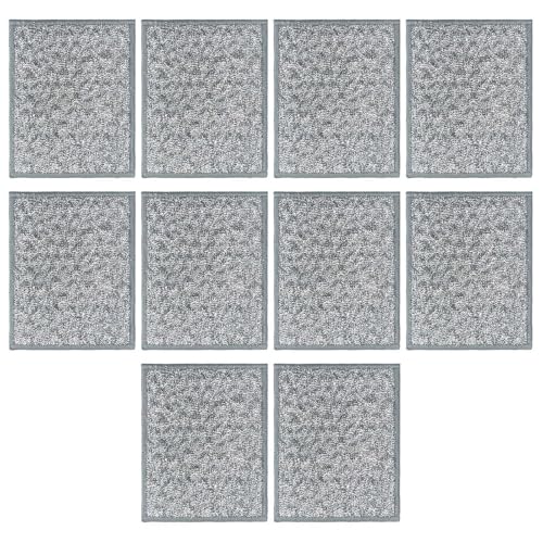 2 Two-Sided Scouring Pads, Safe AntiScratch Scrubber Cloths for Kitchen Utensils, Oven, Stovetop Cookware Scrubber - color: B