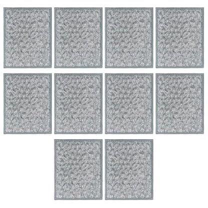 2 Two-Sided Scouring Pads, Safe AntiScratch Scrubber Cloths for Kitchen Utensils, Oven, Stovetop Cookware Scrubber - color: B