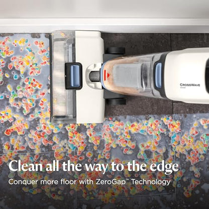 Bissell CrossWave Edge Floor Cleaner, Wet Dry Vacuum Mop with Zero-Gap Edge Technology & Powerful Suction for Tile Floors and Stain Removal, 4111A - style: CrossWave Edge