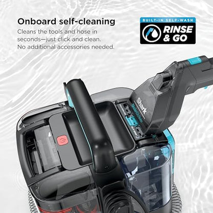 Shark StainStriker Portable Carpet and Upholstery Cleaner with On Board Self Clean, Spot, Stain and Odor Eliminator, 2 Tools, 2 Solutions, Charcoal - style: StainStriker + 2 Tools