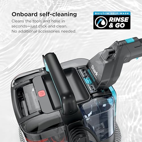 Shark StainStriker Portable Carpet and Upholstery Cleaner with On Board Self Clean, Spot, Stain and Odor Eliminator, 2 Tools, 2 Solutions, Charcoal - style: StainStriker + 2 Tools