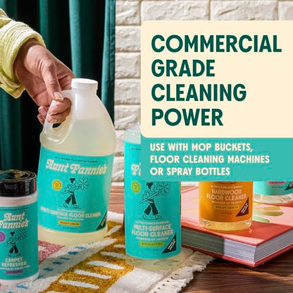 Aunt Fannie's Ultra Concentrated Floor Cleaner Vinegar Wash, Multi-Surface Solution For Mopping, Value Size, Bright Lemon Scent, 64 oz - size: 64 Fl Oz (Pack of 1)