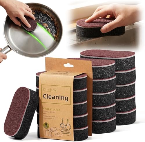 Magic Cleaning Sponges Eraser, 2026 New Non-Scratch Dual-Sided Sponges, Multi-Functional Non Scratch Scrub Sponge for Kitchen Bathroom Wall Floor Sink Tub Stain Removal (15pcs) - color: 15pcs