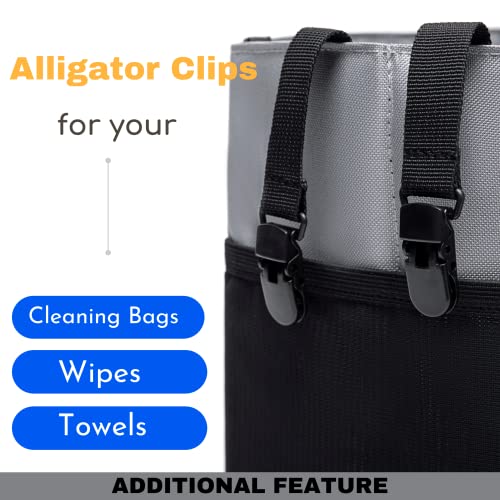 Cleaning Caddy with Handle and Shoulder Strap Organizer for Cleaning Supplies