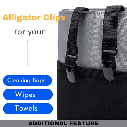 Cleaning Caddy with Handle and Shoulder Strap Organizer for Cleaning Supplies