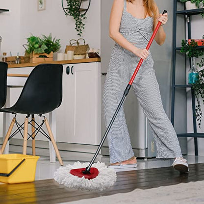 10 Pack Mop Replacement Heads Compatible with O Cedar Triangle Swivel Mops, Spin Mop Microfiber Refills, Deep Cleaning Easy to Replace - size: 10pcs