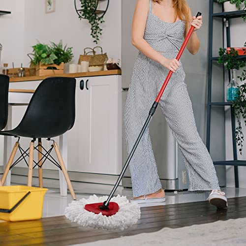 8 Pack Mop Replacement Heads Compatible with O Cedar Triangle Swivel Mops, Spin Mop Microfiber Refills, Deep Cleaning Easy to Replace - size: 8pcs