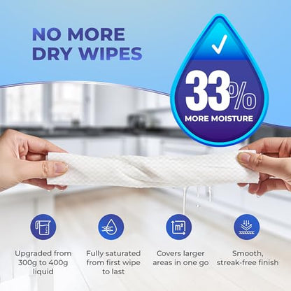 Baking Soda Cleaning Wipes - Wet Floor Mopping Replacement Pad Refills Compatible with Swiffer Sweeper Mop - Larger & Thicker Disposable Cloths for Multi-Surfaces - 30 Count (Pack of 1) - size: 30 Count (Pack of 1)