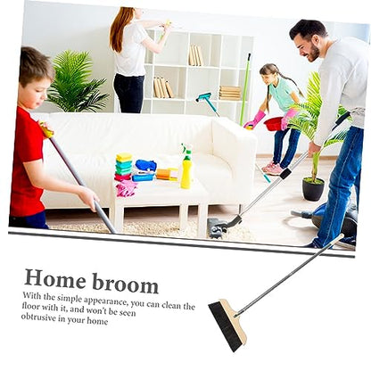 ABOOFAN Long Handle Soft Bristle Broom for Home and Office Floor Cleaning Static Dust Brush with Hanging for Kitchen Garage and Hard to Reach Corners