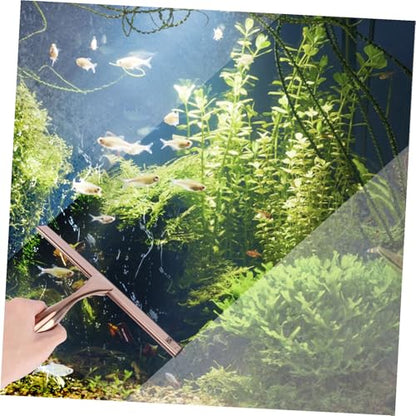 Didiseaon Stainless Steel Window Squeegee Squeegee Wiper for Shower Door Glass Cleaning Tool Short Handle Suitable for Bathroom
