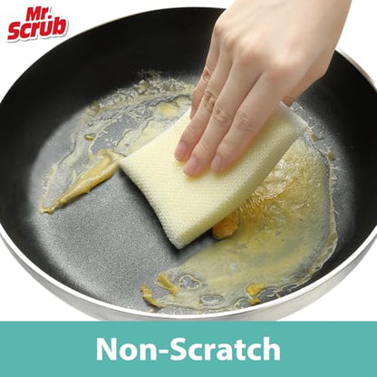 Sponges Kitchen Scrub Dish Sponge Scouring Pad, 24 Pads Cleaning Brush Dishwasher Soap Supplies, Dishwashing Dinnerware Towels Sink Pan Pot Cloth Rags Holder Bathroom Bathtub - size: 24 Pack