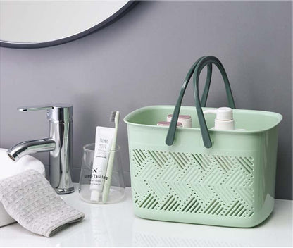College Shower Caddy, Portable Shower Caddy Bathroom Caddy With Holdes for College Dorm Room Essentials, Garden, Pool, Camping, Gym, Beach, Cleaning Supplies 11.8 * 7.1 * 7.9 inch-Green - color: Green