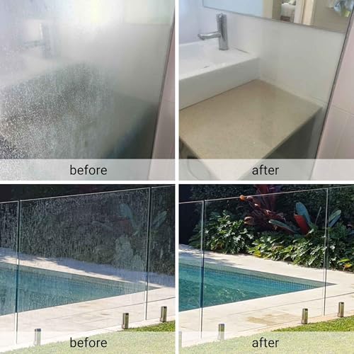 EnduroShield Shower Door Glass Polish – Water Spot Remover & Hard Water Stain Cleaner for Cloudy Shower Doors – Removes Soap Scum, Limescale & More – 7.4 fl oz