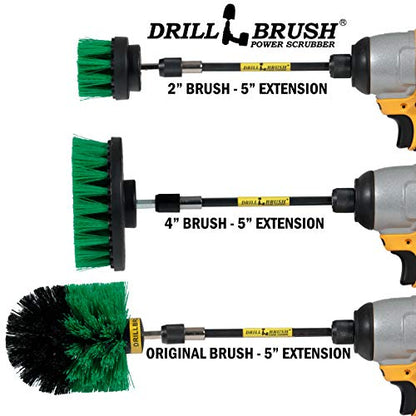 Drill Brush Household Cleaners - Kitchen Cleaning Supplies - Oven Scrub Brush - Stove Top Cleaner Kit - Countertop Cleaning Tools - Sink Pots and Pans Stain Scrubber - Frying Pan Grease Scrubber Kit - color: Green