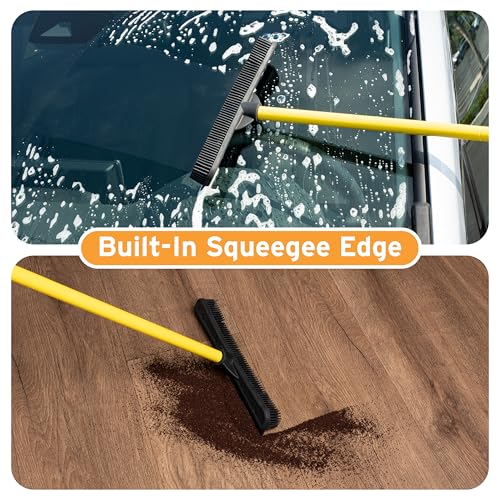 FURemover Pet Hair Removal Rubber Broom, 61" Telescopic Handle - size: 61" Telescopic Handle