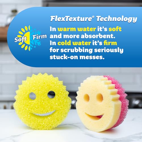 Scrub Daddy 4 Scrub Daddy Sponges & 4 Scrub Mommy Kitchen Sponges - Scratch-Free for Dishes & Multipurpose Cleaning - BPA Free & Made with Polymer Foam - Stain & Odor Resistant (16 Pack) - size: 8 Count (Pack of 2)