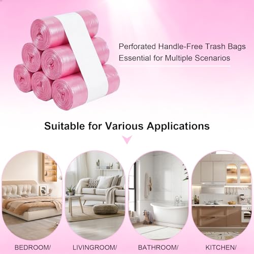 Drawstring Trash Bag 100PCS, Leakproof Small Trash Bags, Unscented Small Garbage Bags, 15 Liter Mini Wastebasket can Liners for Office Bedroom Bathroom, Red - color: 100Red