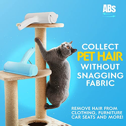 LeXmo ABS Pet Hair Remover - Dog and Cat Reusable Lint Roller for Couch Furniture Carpet Clothing and Bedding Hair Remover Tool for Cleaning Surfaces - Upgraded Animal Fur Removal Tool
