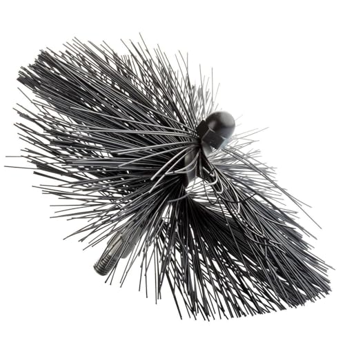 Wohler Viper Chimney Cleaning System Replacement Flue Brush – Perlon Nylon Bristles for Complete Soot Removal, 6" Brush for 4" Flue - size: 6" Brush