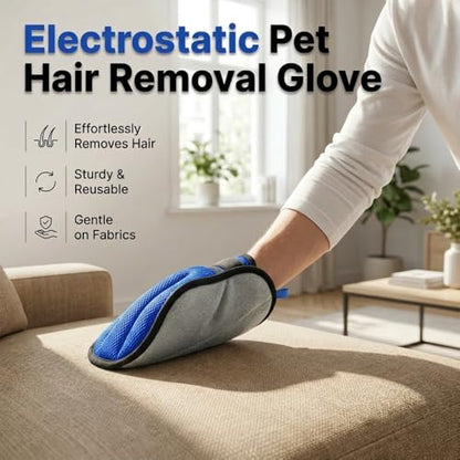 2026 New Pet Hair Removal Glove Cat Dog Fur Remover Reusable Furniture Couch Lint Remover Tool (1PC) - color: 1pc