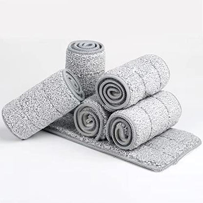 Mop Pads 32 inch Replacement 6 Pack Replacement Refills Washable Microfiber Pads Commercial Reusable Refill Fit for Most Flat Mop Frame - color: 32 in Mop Pads