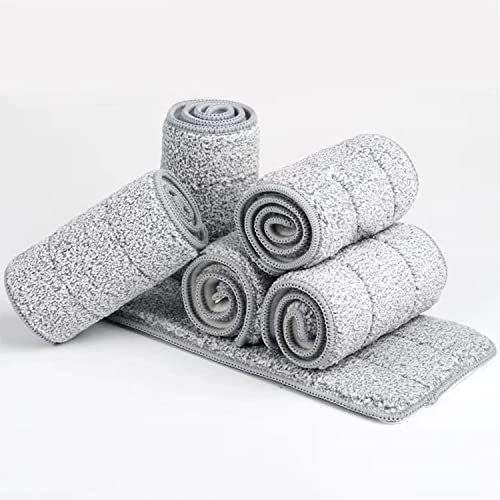 Mop Pads 32 inch Replacement 6 Pack Replacement Refills Washable Microfiber Pads Commercial Reusable Refill Fit for Most Flat Mop Frame - color: 32 in Mop Pads
