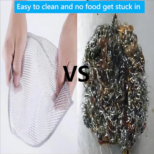 9PCS New Multifunctional Non-Scratch Wire Dishcloth, Multipurpose Wire Dishwashing Rags for Wet and Dry, Scrubs & Cleans for Pot, Bowl, Descaling, Kitchen Grime,Dishes, Sinks, Counters
