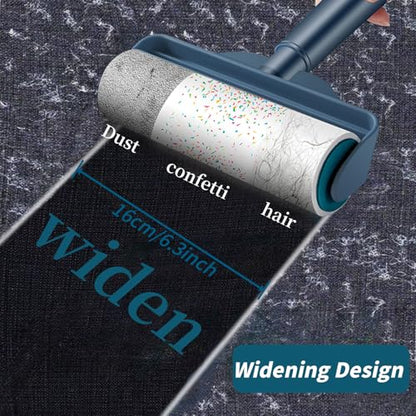 6.3 Inch Extra Sticky Lint Roller Refills, 360 Sheets Total (6 Rolls x 60 Sheets), Large Pet Hair Remover Refill Rolls for Cat and Dog Hair Removal，Clothes，Carpet，Couch，Floor，dust - size: 6.3 inch 360 sheets