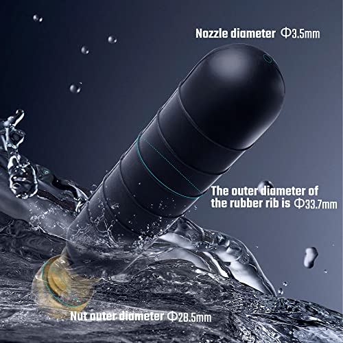 DURATECH Drain Bladder, Medium Drain Cleaning Bladder, Fits 1-1/2" to 3" Drain Pipes, Unclogs Stubborn Blockages in Kitchen Sinks, bathtubs, Showers, and Main drains - style: Medium