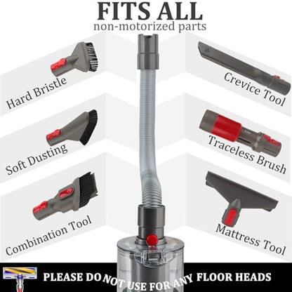 Attachments Kit for Dyson V15 V15s V9 V8 V11 V12 V10 V7 Gen5 Cordless Vacuum Cleaner,Compatible with Detect/Absolute/Outsize/Slim Accessories Replacement Brush Parts - size: AA:Hose Attachment Kit