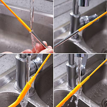 Silicone Straw Brush 4 Pack - (2 Small, 2 Wide) - 10 Inch Reusable Straw Cleaner, Pipe Cleaner, Glass and Detailing Tool (Turquoise) - color: Turquoise