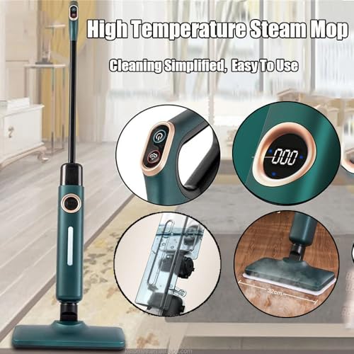 Steam Mop, Hardwood Floor Steamer 500ml 1200w Handheld Steam Cleaner Steam Cleaner With 2 Steam Modes,15s Fast Heat-Up For Carpet Tile Flooring Marble Cleaning, Whole Home Use,Blue - color: Blue