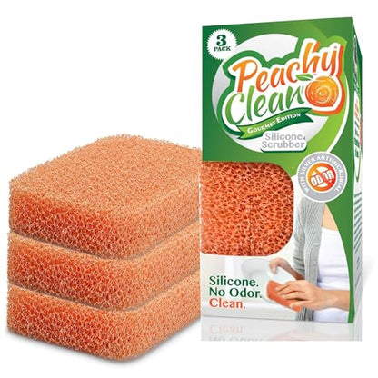 Peachy Clean Silicone Scrubber 3pk