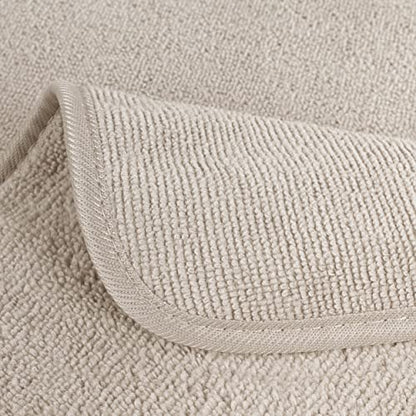 POLYTE Quick Dry Lint Free Microfiber Hand Towel, 16 x 30 in, Set of 4 (Beige) - color: Beige