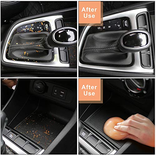 TICARVE Cleaning Gel for Car Detail Putty Car Vent Cleaner Putty Gel Detail Auto Tools Car Interior Cleaner Cleaning Mud for Car and Keyboard Cleaner Slime 2026 Upgrade - size: Orange 1Boxed
