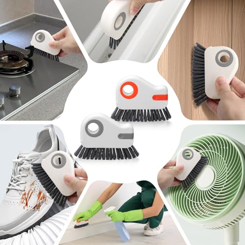 2-in-1 Multifunctional Groove Cleaning Brush for Windows, Doors, Tracks, and Cars – Handheld Gap Cleaner Tool for Window Sills, Sliding Door Grooves, Corners, and Household Dust Removal
