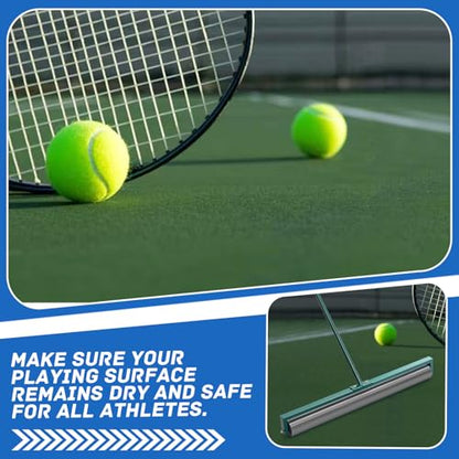 Suclain 36 Inch Tennis Court Squeegee PVA Foam Sponge Roller Lightweight Removes Water Quickly Clear Floors Tool for Tennis Basketball Sports Courts Garages - color: Gray