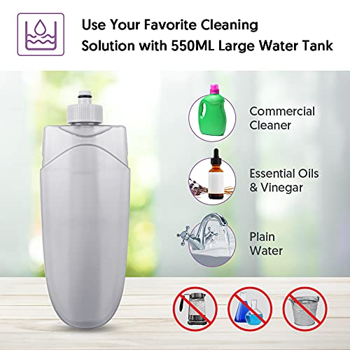 Spray Mops for Floor Cleaning - HOMSIER Microfiber Mop Wet Dry with 3 Washable Pads 550ML Refillable Bottle for Hardwood Wood Laminate Tile Marble Kitchen Home Hard Floors