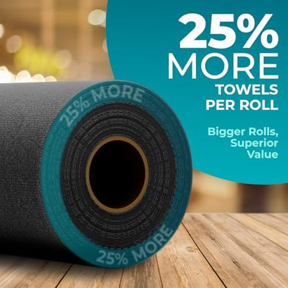 200 Pack Microfiber Cleaning Cloth Roll - Tear Away Reusable Paper Towels Washable, 11.8" Ultra Absorbent Cleaning Supplies for Housekeeping, Cleaning Rags Microfiber Towel, Lint Free Cloth Value Pack - color: Gray + Yellow